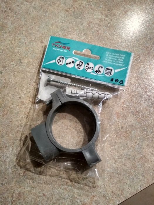 Uchwyt do rur 50mm szary nowy