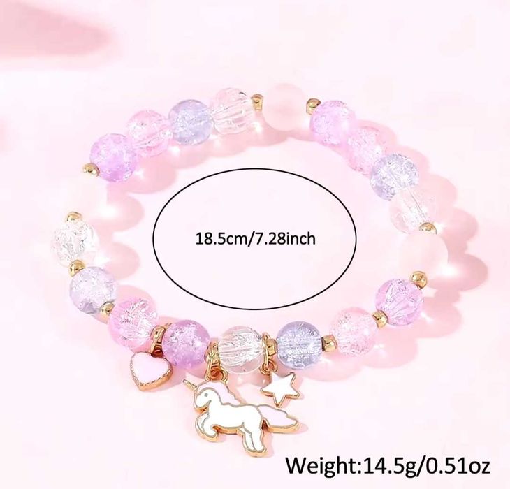 Zegarek + bransoletka unicorn jednorożec prezent dla dziewczynki