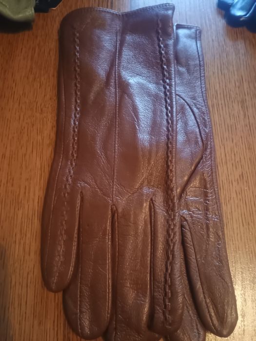 Rękawiczki skóra brązowe