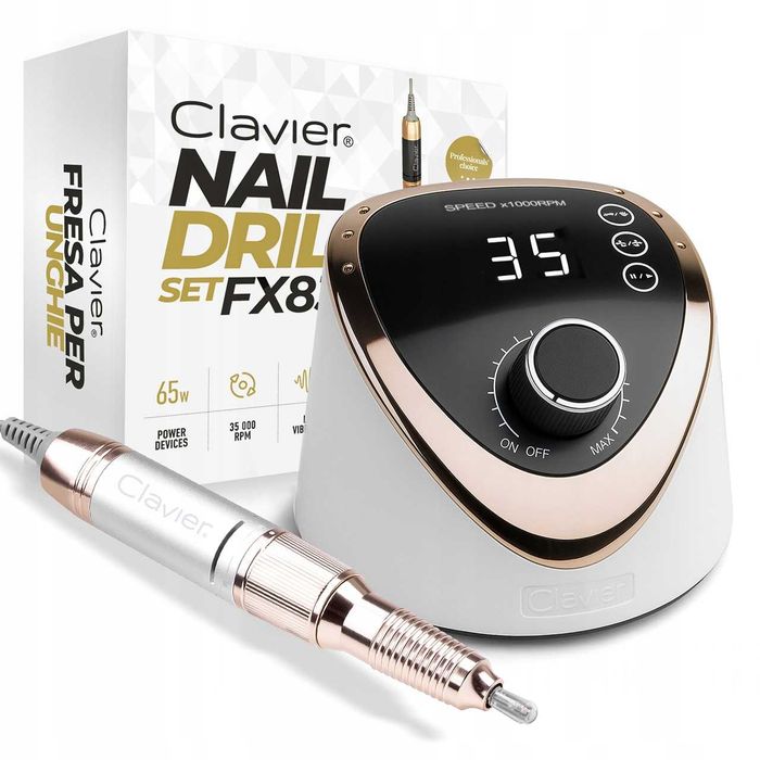 Frezarka Do Paznokci Super Mocna 65w Profesjonalna Clavier Fx830 Manicure