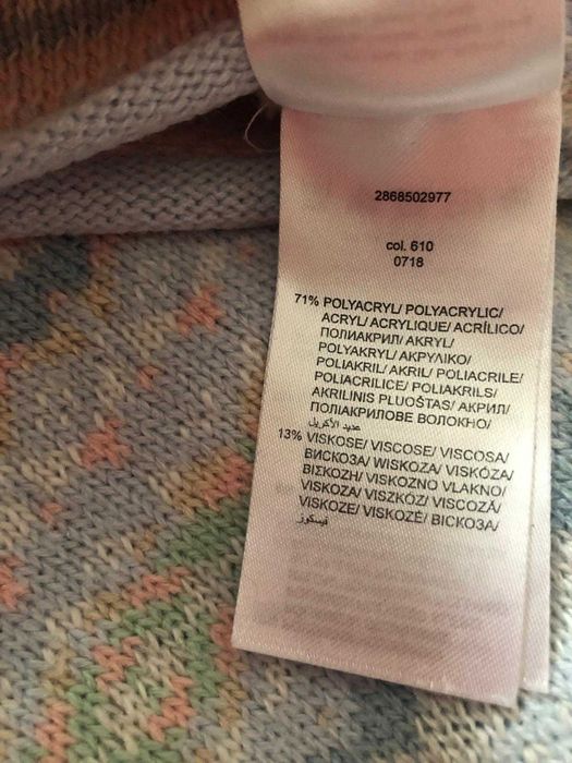 Śliczny pastelowy sweter Montego rozm. XL