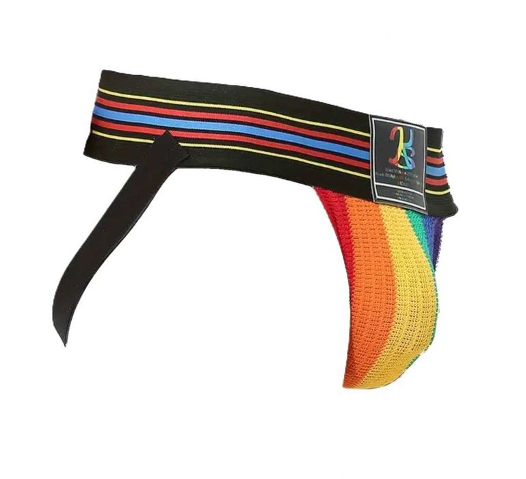 Tęczowa bielizna męska Jockstrap KarenSpace L