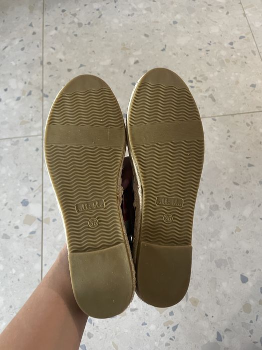 Nowe błękitne niebieskie espadryle roz.36