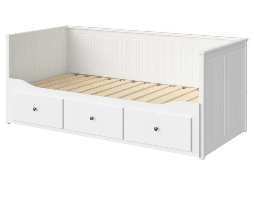 Cama IKEA HEMNES com 3 gavetas + 2 colchões