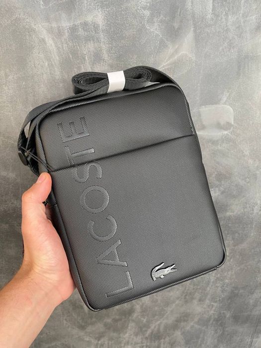 Акція ! Мужская сумка на через плече Lacoste|чоловіча барсетка лакоста