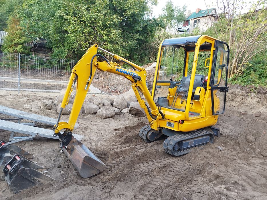 Usługi minikoparka, koparko ładowarka,Wyrywanie korzeni,młot wiertnica