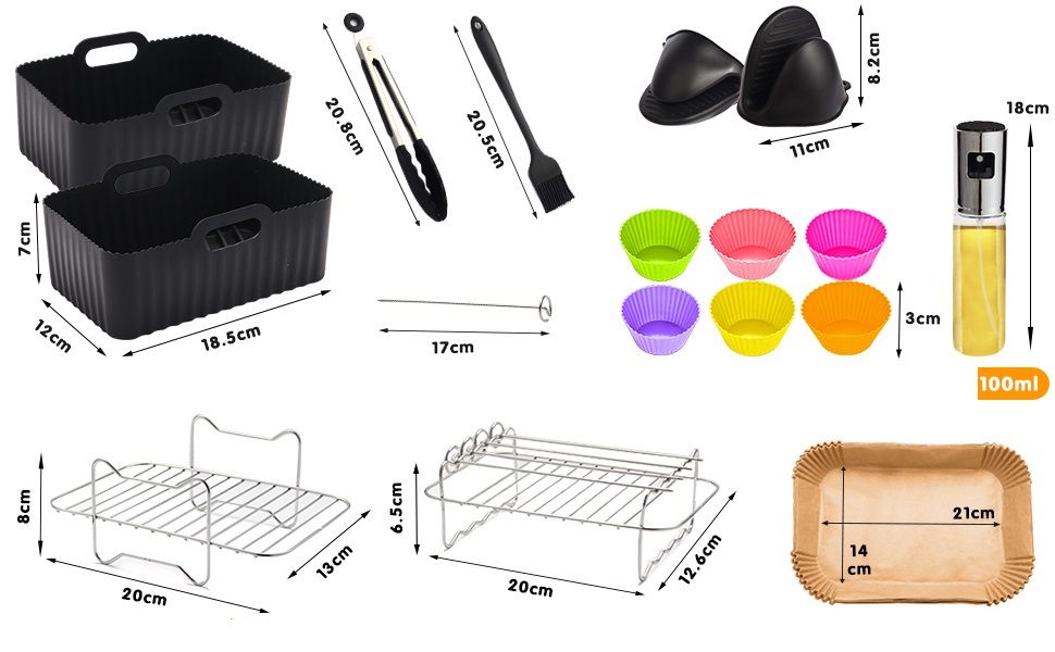 akcesoria do frytkownicy airfryer ninja AF300 AF400 AF500 papier 16szt