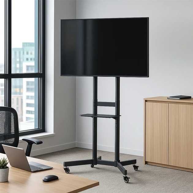 37"-70" Стійка для телевізора ITech T1043TE Стійка для презентації Мобільна стійка для телевізора Підставка під телевізор підлогова на коліщатка