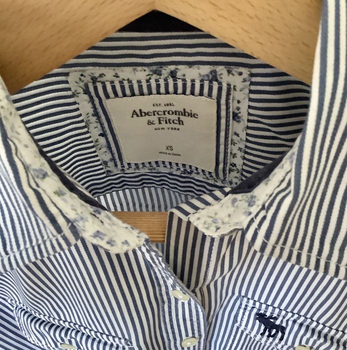 Camisa de riscas Abercrombie & Fitch XS