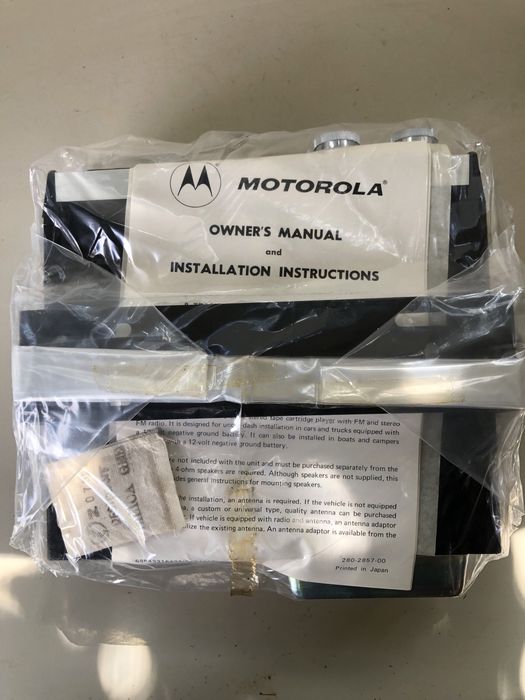 Radio de cassetes antigo - Motorola