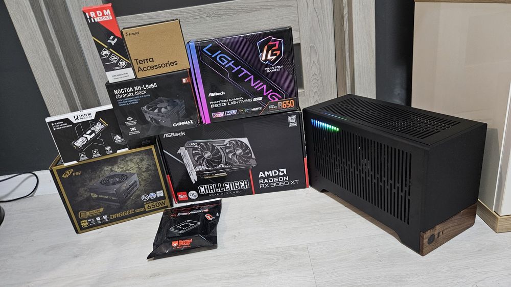 Komputer gamingowy ryzen 7 7700, rx 9060xt 16gb, 32gb ddr5,  fractal