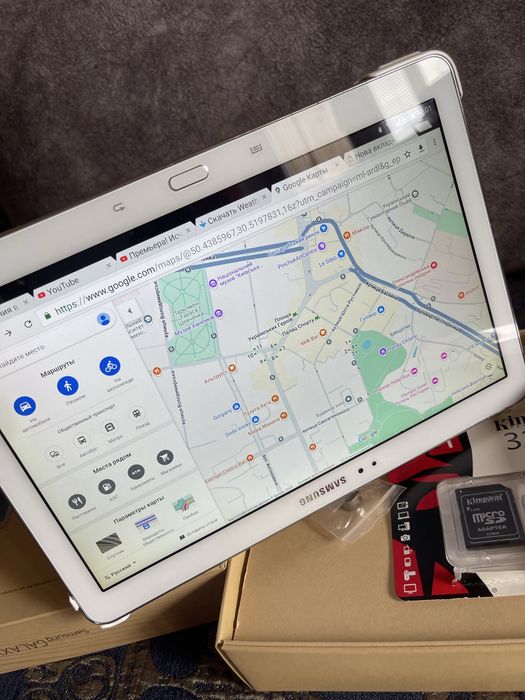 Планшет 10.1 Samsung galsxy sm p601, sim,  3/16 Гб + SD 32Гб