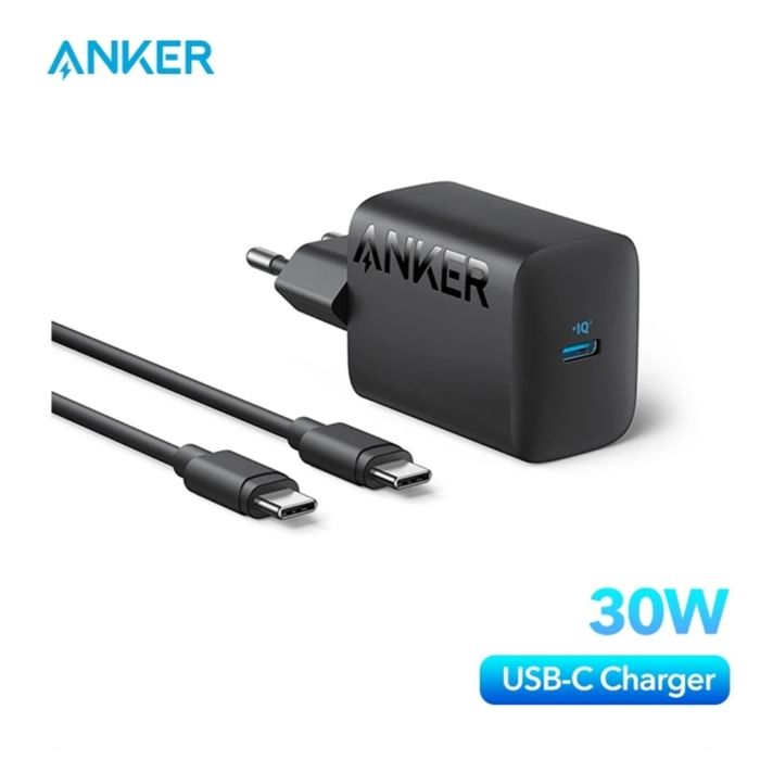 Зарядний пристрій Anker 312 30W + type-c кабель Anker (1.5m)