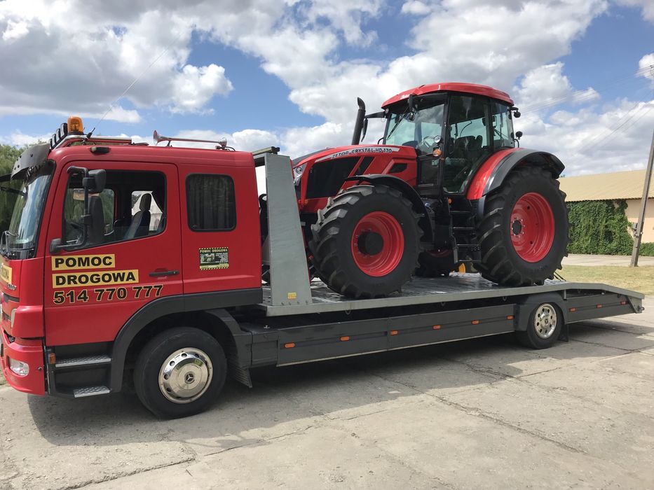 Pomoc drogowa, transport maszyn i urządzeń, holowanie, laweta 24H