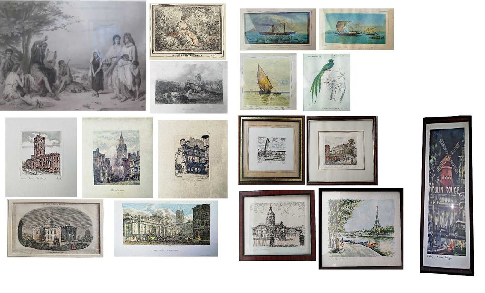 Gravura Antigas Séc. XVIII-XIX-XX