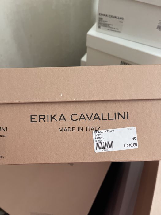 Чёрные кожаные ботинки  сникерсы челси  Erika Cavallini