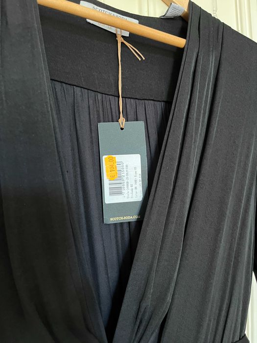Vestido preto da Scotch & Soda, tamanho XS, com etiqueta