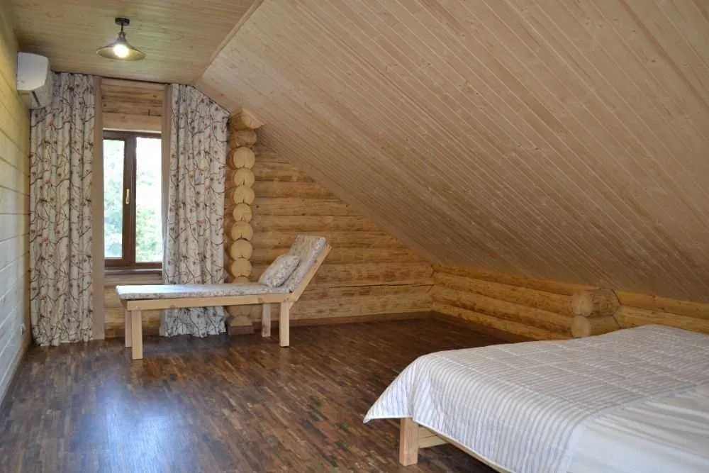 06 Будинок сруб басейн чан баня пляж рибалка на березі Десни Новосілки