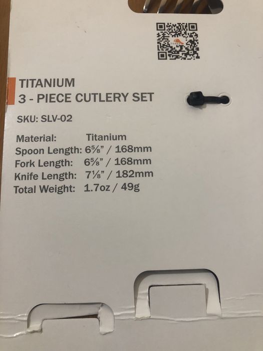 Set refeiçao TOAKS para desportos na natureza