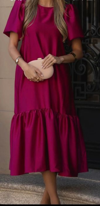 Vestido violeta cerimónia