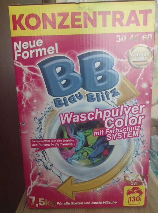 порошок для прання концентрат з Польщі Blau Blitz