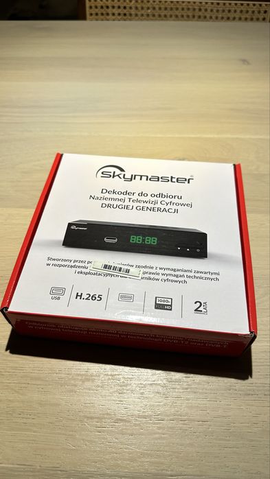 Dekoder Tuner TV DVB-T2 HEVC Skymaster STB M265