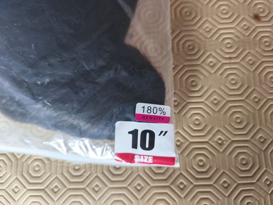 Peruca 100%humano 180% densidade 10"
