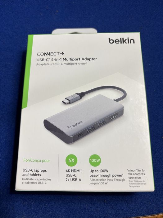 USB-C 4-in-1 Multiport Adapter BELKIN64284346416130120