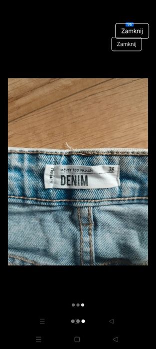 Jeansowa spódniczka