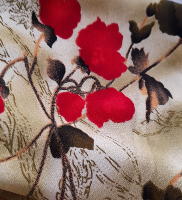 SUPER OKAZJA dluga spódnica vintage  jedwab silk  38 m