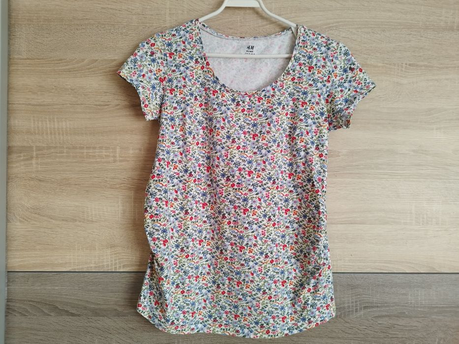 H&M Mama T-shirt na ciążowy brzuszek M
