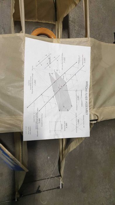 Papagaio de vento avião irmãos Wright