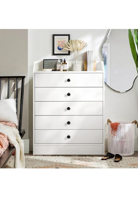Komoda biała z 5 szufladami 60x80x30cm sypialnia, salon