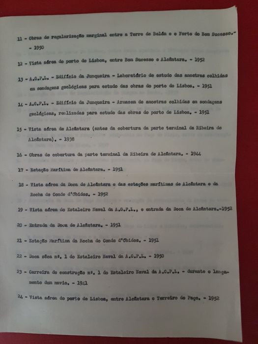 Fotografias do Porto de Lisboa nos anos de 1937 a 1955