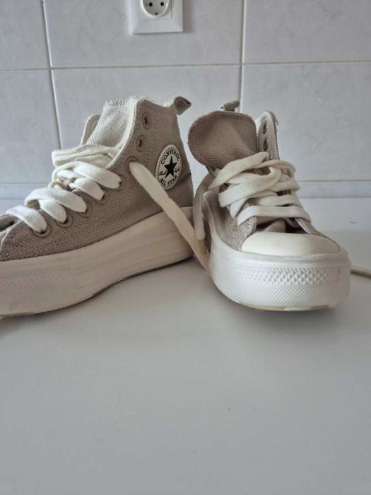 Converse All Star Move Platform Bege – Tamanho 36