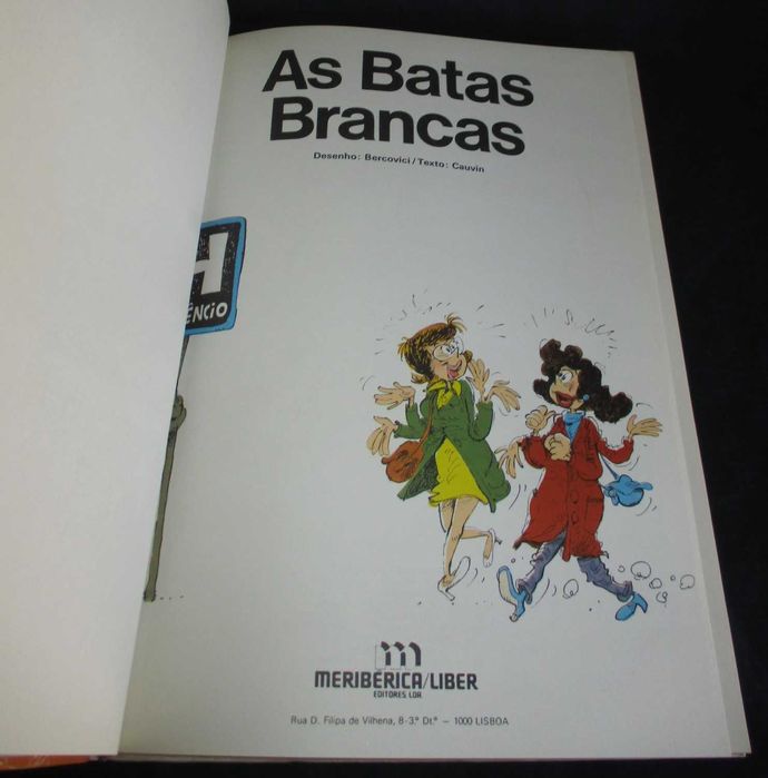 Livro BD As Batas Brancas 1 Meribérica Liber