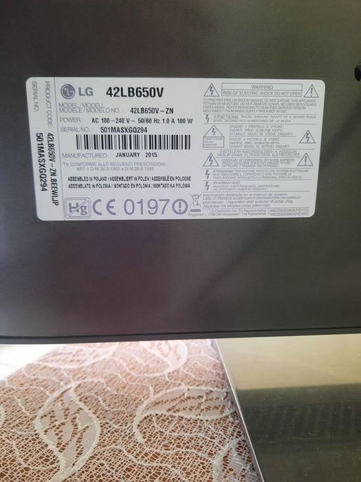 SPRAWNY 42 calowy TV CINEMA 3D SMART z systemem webOS !
