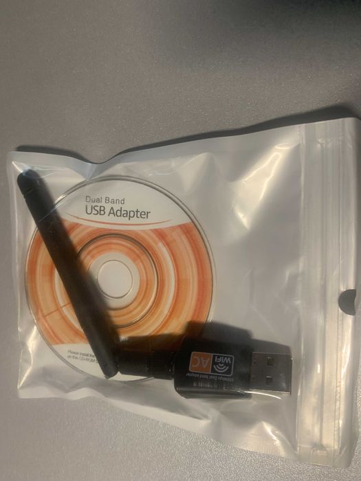 Двухдиапазонный с антенной USB Wi-Fi адаптер 600 Мбит/с 2.4ГГц 5ГГц