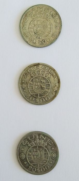 Moedas de prata das colónias Angola, Guiné e Moçambique