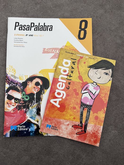 Caderno de atividades com agenda cultural de espanhol 8ano