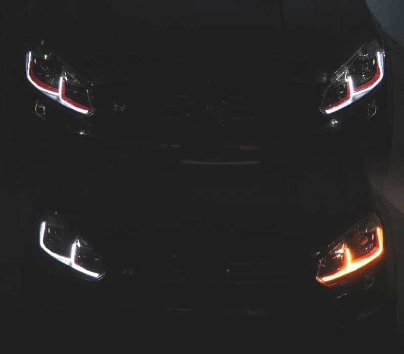 FARÓIS VOLKSWAGEN VW GOLF 6 08-13 LOOK GTI GOLF 7 INDICADORES LEDS DINÂMICOS