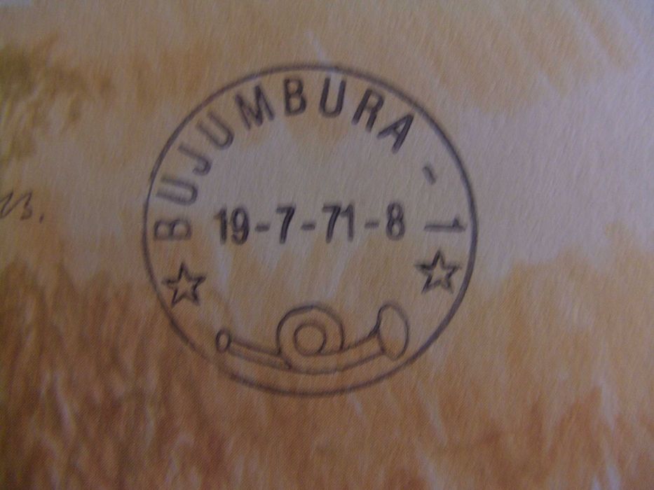 envelope - selos- nota - Burundi