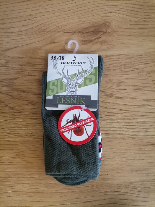 Skarpetki przeciwkleszczowe LEŚNIK, r. 35-38