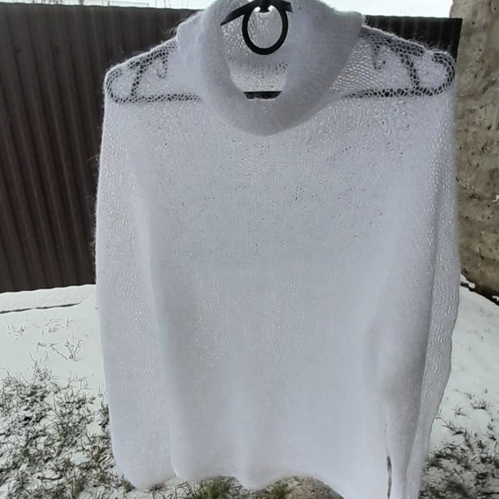 Кофта павутинка з коміром