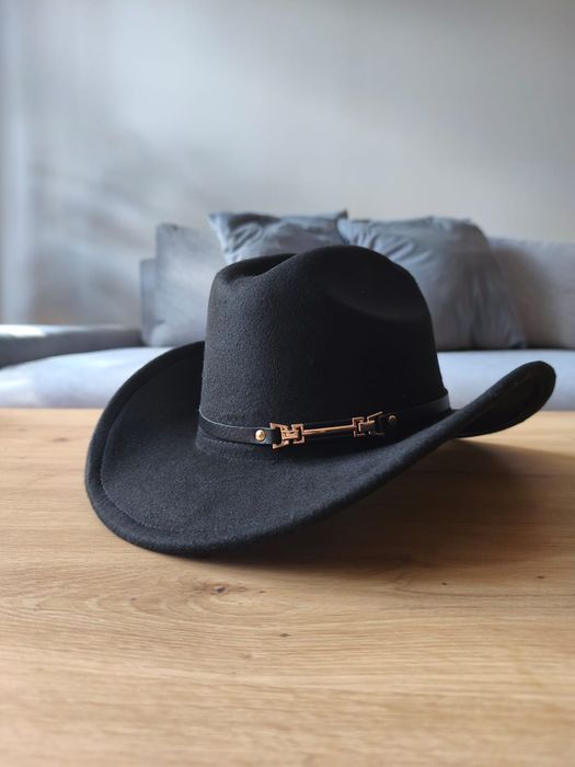 Kapelusz kowbojski czarny klasyczny wild west country western kowboj dziki zachód damski męski