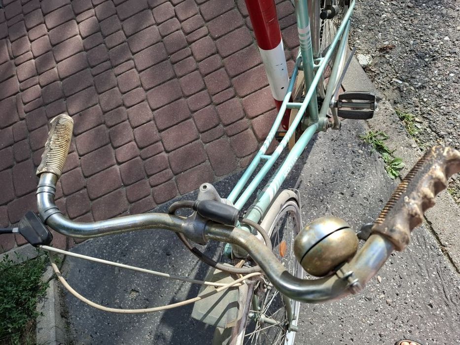 Retro rower Herkules jasno-zielony dwururka