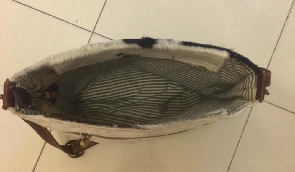 Mala de senhora pele genuína