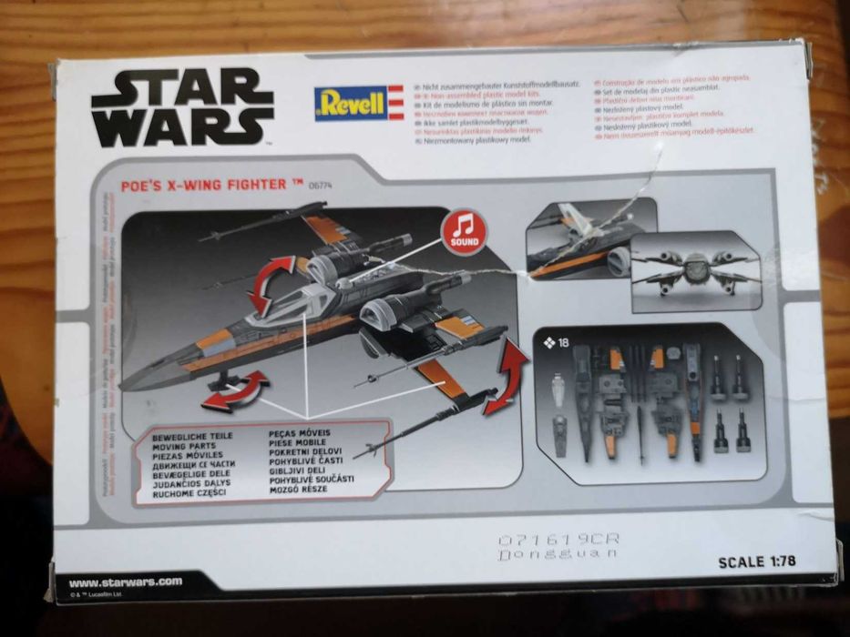 STAR WARS 1:78 Poe's X- Wing Fighter