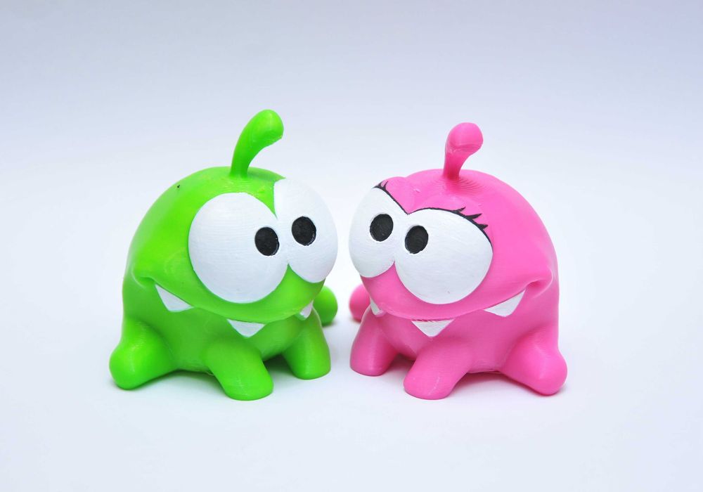 Набор фигурок Ам Ням + Ам Няша парой 2шт Om Nom Cut the Rope