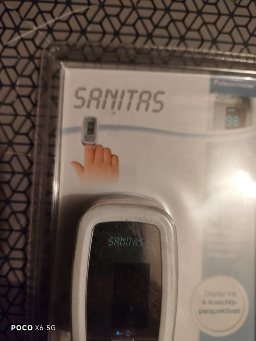Sanitas SPO 25 pulsoksymetr napalcowy nowy